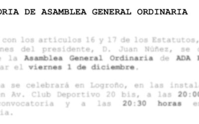 Convocatoria de Asamblea General Ordinaria